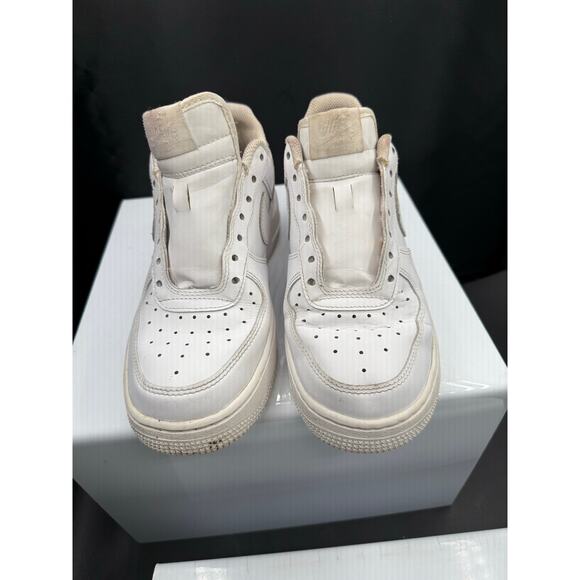 Nike Air Force 1 Low Cut Sneakers - All White - Size 7.5M main image 6
